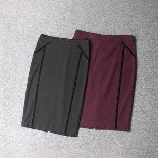 3086-好垂感 外贸德国原单弹力厚实长款罗马半身裙 超大码