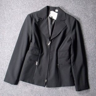 春秋上衣外套 显瘦拉链款 1635 笔挺有型外贸德国原单垂顺收腰修身