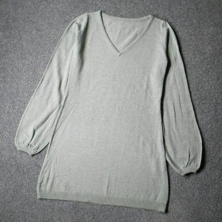 5220-柔软高弹力外贸日单好做工秋春丝瓜袖毛衣针织衫细针羊毛衫