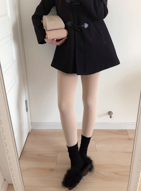 JA冬季加绒单层光腿连裤袜哑光轻压保暖黑色加厚1000D打底袜子女