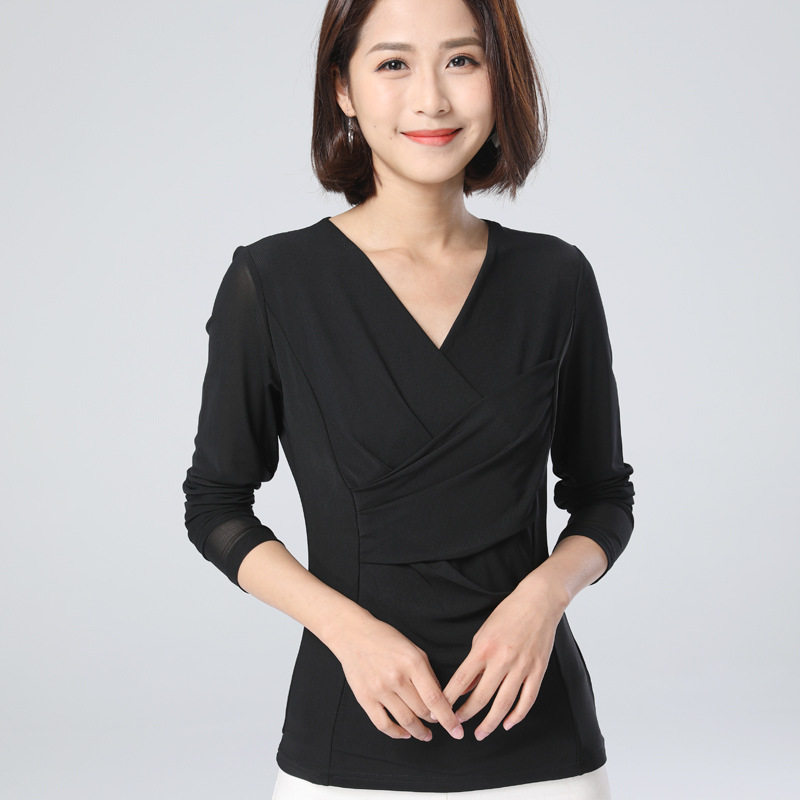 长袖百搭常规网纱女