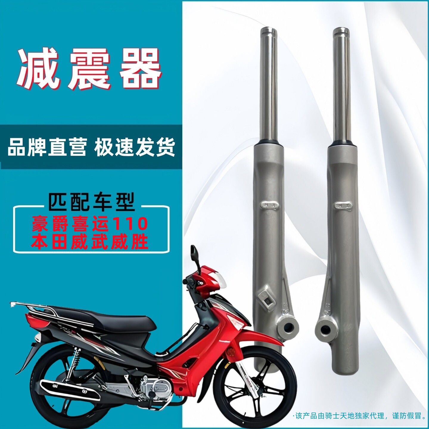 适用豪爵喜运HJ110新大洲本田威武威胜SDH100前减震器前避震前叉