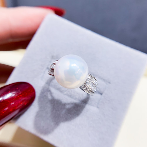 阿飞珍珠配件纯银戒指工厂直销