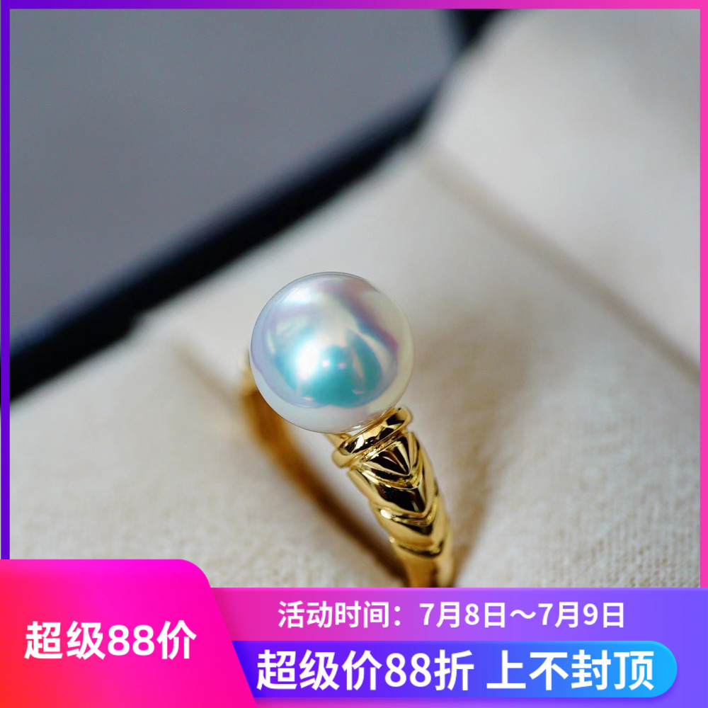 阿飞珍珠配件纯银戒指工厂直销