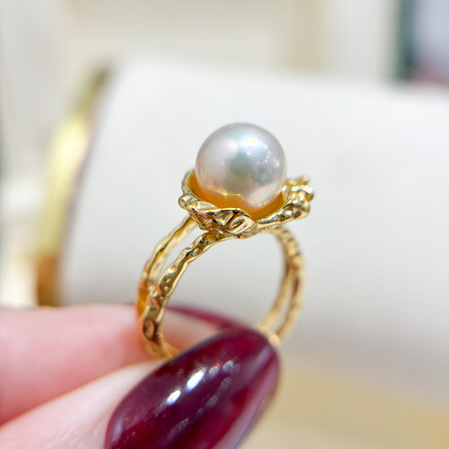 阿飞珍珠配件纯银戒指工厂直销