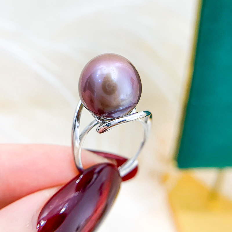 阿飞珍珠配件纯银戒指工厂直销