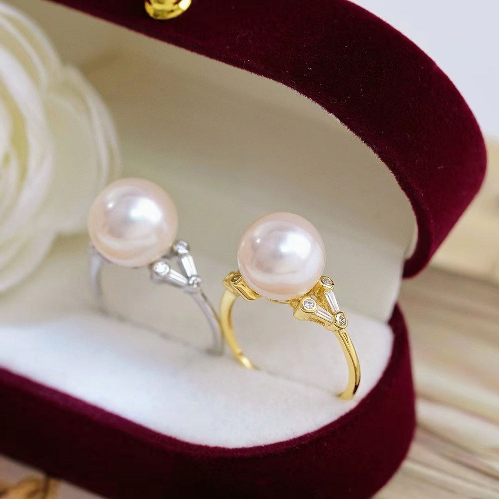 阿飞珍珠配件纯银戒指工厂直销