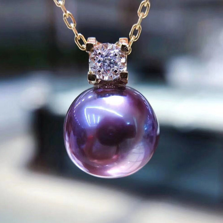 diys925纯银套装单钻女款珍珠