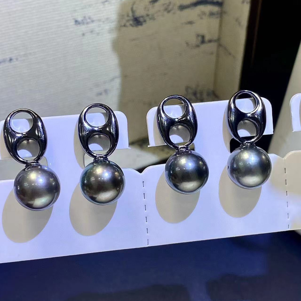 S925纯银耳钉空托耳环配件