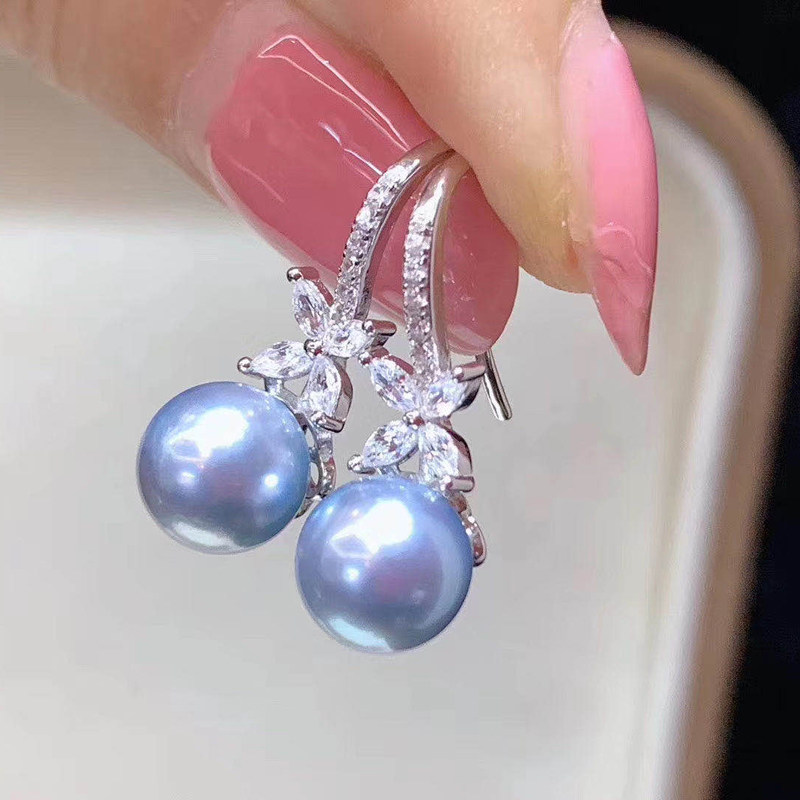 DIY珍珠配件 S925纯银天然珍珠耳环空托 时尚款耳钉 配8-9mm圆扁,饰品/流行首饰/时尚饰品新,其他DIY饰品配件,淘宝优惠券,粉丝福利购,淘宝优惠卷