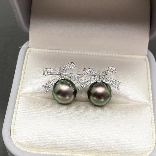 DIY珍珠配件S925纯银耳钉