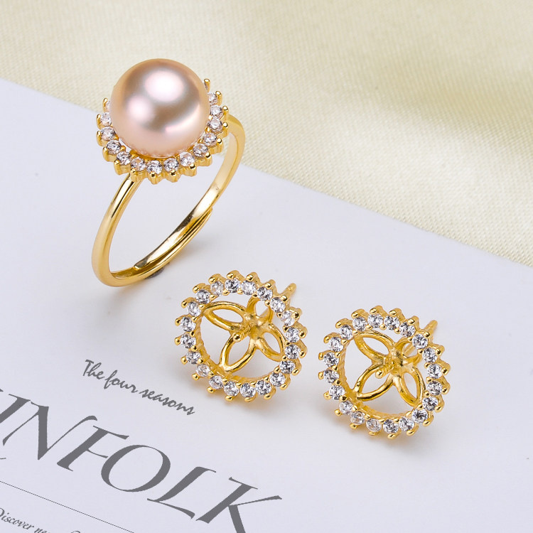 diy珍珠配件套装s925精致遮瑕款