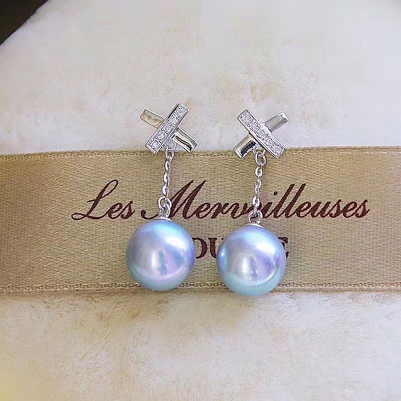 DIY耳钉配件s925空托精致圆珠