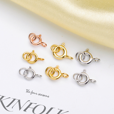 diys925圆形银色天然小配件