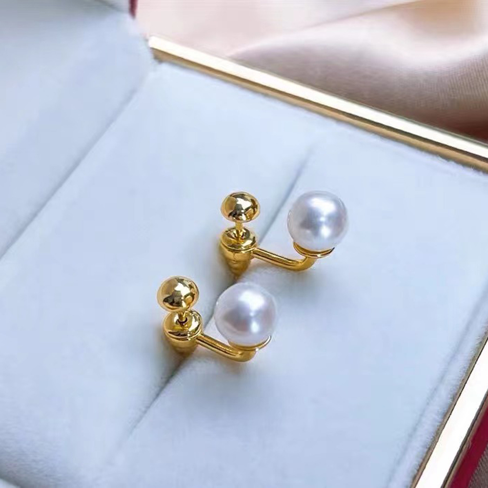 阿飞珍珠配件纯银耳钉工厂直销