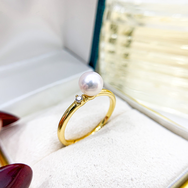 阿飞珍珠配件纯银戒指工厂直销