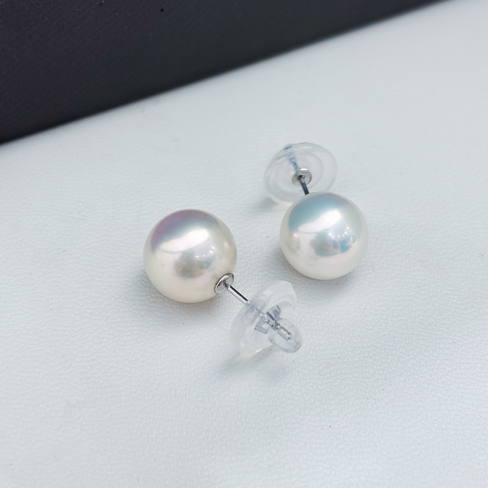 阿飞珍珠配件纯银耳钉工厂直销