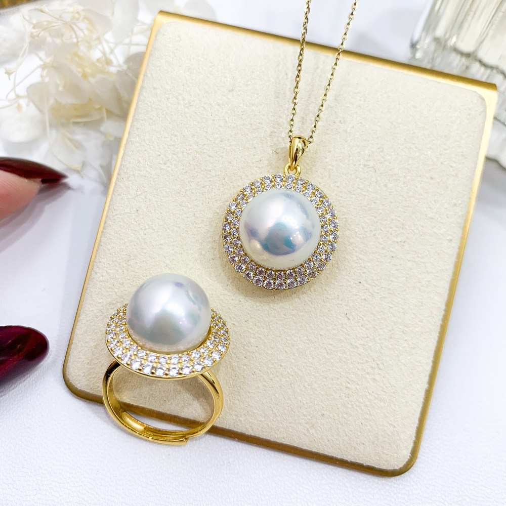 阿飞珍珠配件纯银套装工厂直销