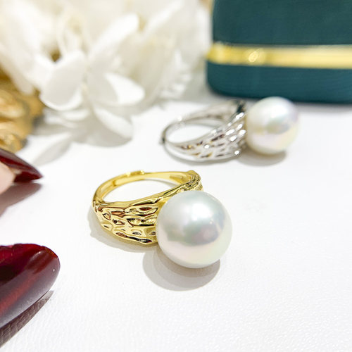 阿飞珍珠配件纯银戒指工厂直销