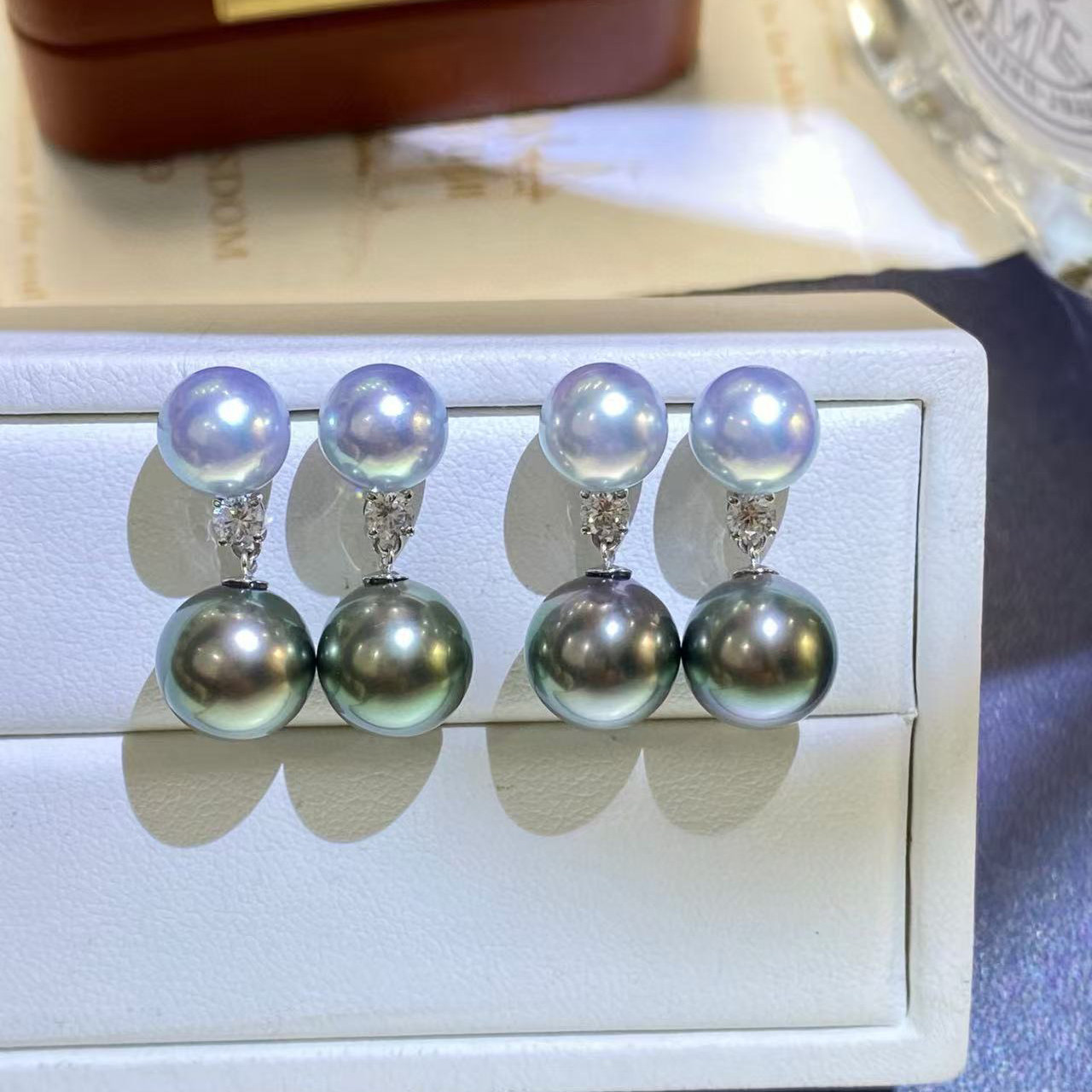 S925纯银耳钉空托耳环配件