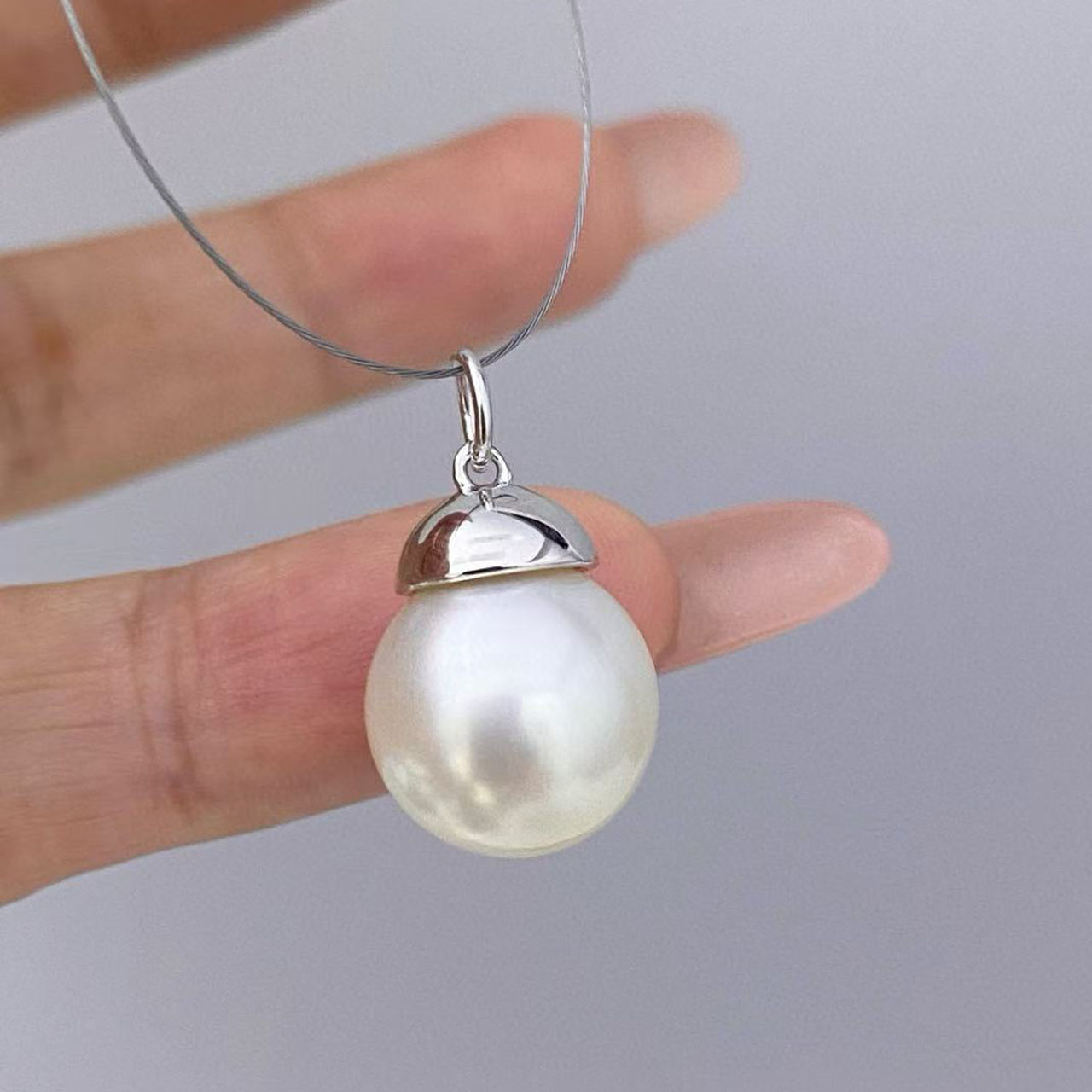 鼎珍珠宝S925纯银吊坠空托