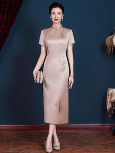 喜婆婆妈妈装2025新款爆款喜家婆精品女装婚礼高贵旗袍父母婚衣服