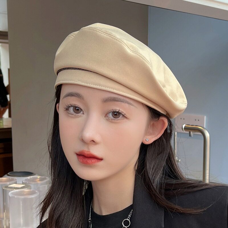 贝雷帽女秋冬韩版潮日系秋季软妹蓓蕾画家帽可爱英伦南瓜帽瓜皮帽