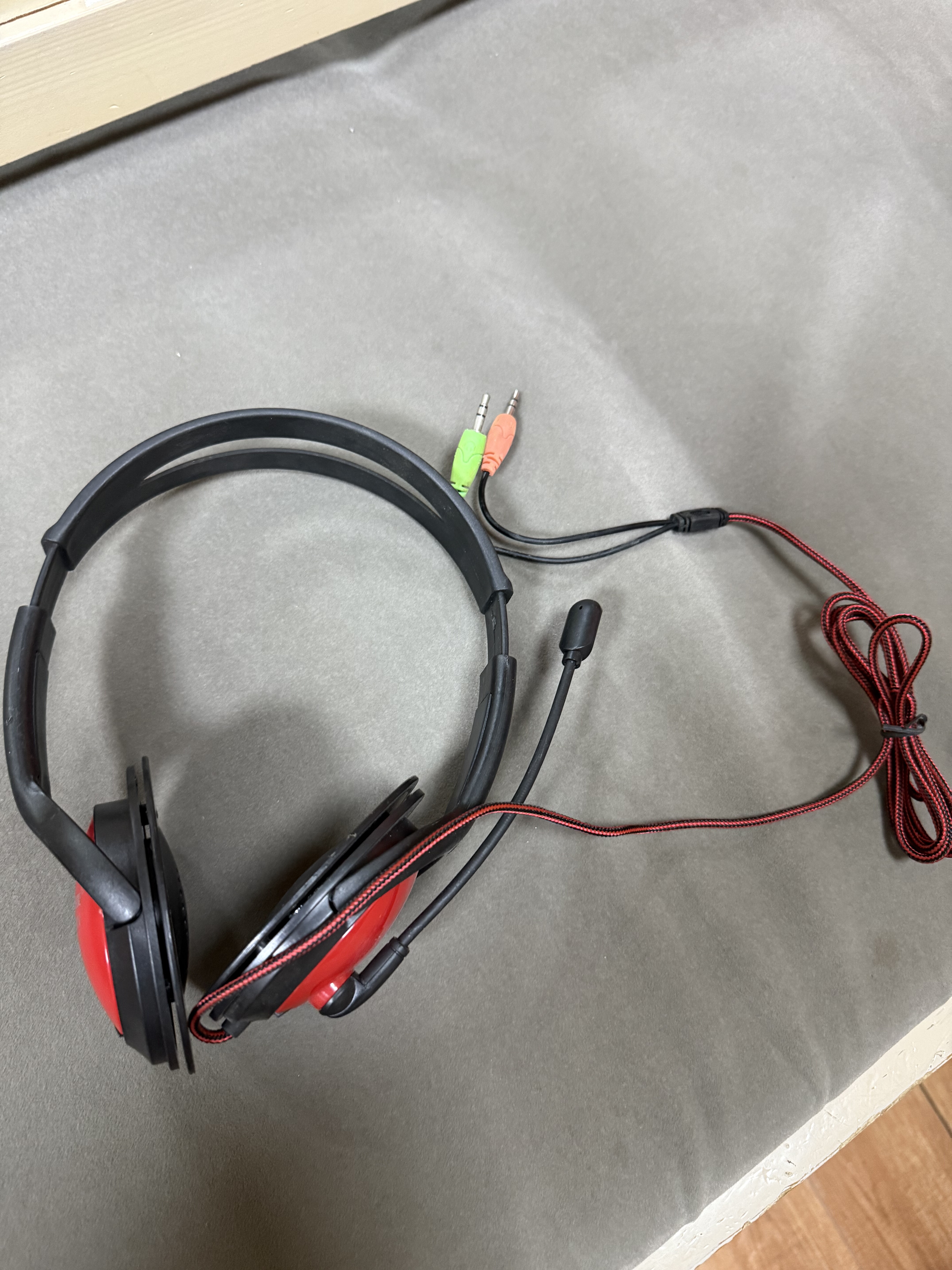 带麦耳机耳麦双3.5插头话筒麦克风台式机游戏耳包无耳套大耳包麦