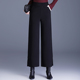 加绒直筒裤 妈妈裤 冬季 小个子国风中年女裤 子女春秋高腰宽松阔腿裤