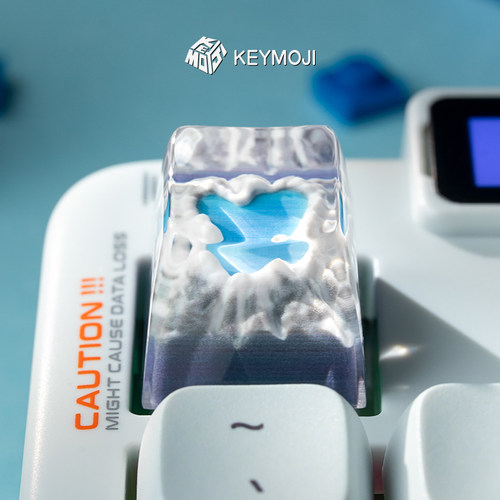 KEYMOJI长白山天池个性树脂键帽