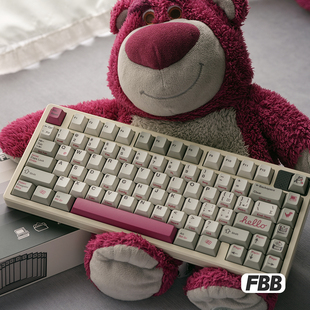 【ZD】FBB Retro Red 复古侧刻原厂PBT热升华键帽 客制化机械键盘