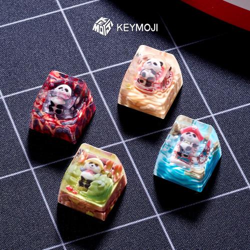 KEYMOJI熊猫宇宙个性树脂键帽