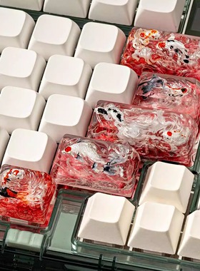 【ZD】Jellykey Zen Pond Sakura伊甸之涌客制化个性树脂键帽磁轴