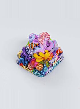 【ZD】Jellykey CoralOasis artisan珊瑚绿洲客制化个性树脂键帽