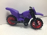 LEGO乐高50860c08摩托车深紫色塑料拼装 积木玩具儿童益智全新北京