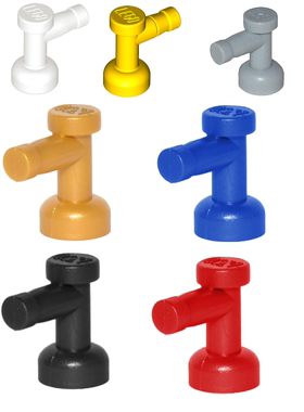 LEGO乐高 4599零件1x1水龙头连接件多色塑料拼装积木益智玩具儿童
