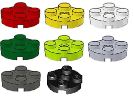 积木玩具儿童益智全新正品 LEGO乐高 4032零件2X2圆板多色塑料拼装