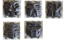 LEGO乐高42042生化零件Krana面具黑色罕有塑料拼装积木玩具益智新