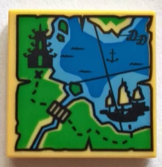 LEGO 3068bpb1098乐高零件 2x2 忍者城地图 米色 全新优惠价现货