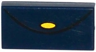 LEGO 乐高零件配件3069bpb376人仔手持深蓝色零钱包1X2图案光片新