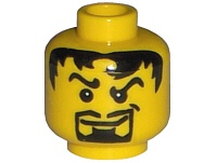 乐高LEGO 3626bpb0216零件配件人仔表情头皇冠骑士塑料拼装积木玩