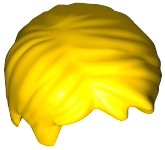 LEGO 乐高62810人仔零件头发黄色塑料拼装积木玩具儿童益智全新现