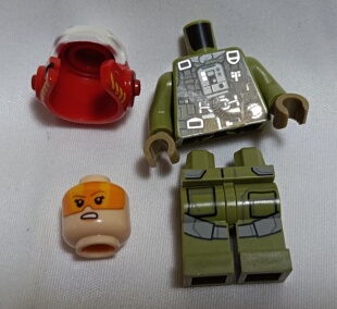 LEGO乐高sw884星战人仔反抗军A翼战机驾驶员塑料拼装积木玩具儿童