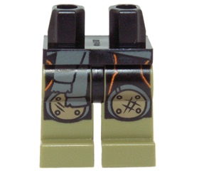 LEGO乐高 970c155pb08零件人仔腿部塑料拼装益智积木儿童玩具全新