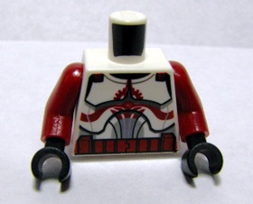 LEGO乐高sw202A零件星球大战克隆兵指挥官FOX身体塑料拼装正品新