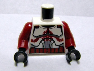 LEGO乐高sw202A零件星球大战克隆兵指挥官FOX身体塑料拼装正品新