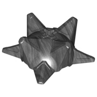 LEGO 乐高英雄工厂零件件98578透明浅蓝珠光深灰色半刺球八角星