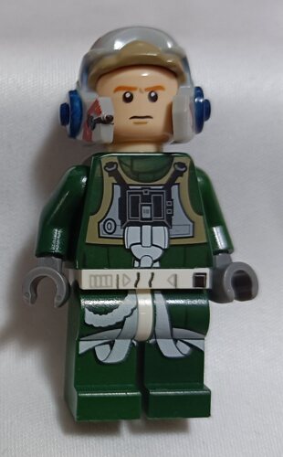 LEGO乐高sw437星战人仔反抗军A翼战机驾驶员塑料拼装积木玩具全新