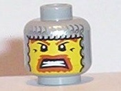 LEGO乐高 3626bpb0241零件人仔表情老款骑士塑料拼装积木玩具儿童