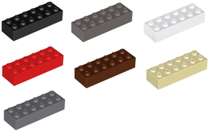 LEGO乐高 2456砖2x6多种色塑料拼装积木玩具儿童益智全新现货北京